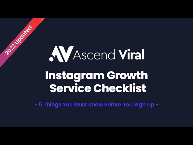 5 Things You Need To Know Before Signing Up With An Instagram Growth Service